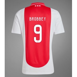 Ajax Brian Brobbey #9 Replika Hjemmebanetrøje 2024-25 Kortærmet